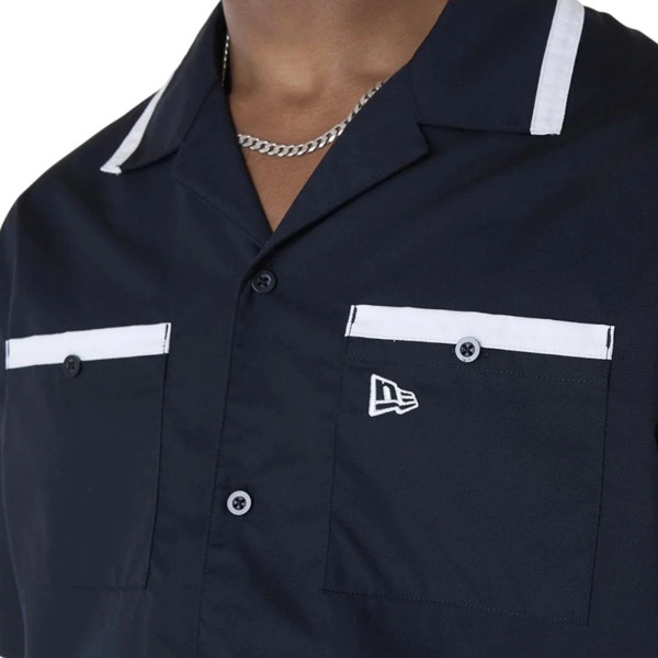 Camisa New Era Revere Sleeve Negro New Era | Camisas y Polos  - Estilo urbano premium