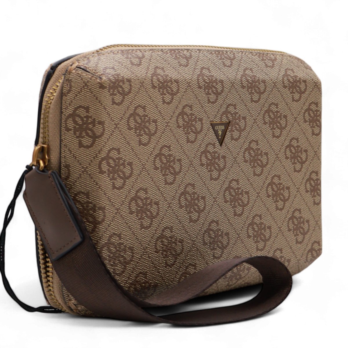 Neceser Guess Moderno con Logo 4G Marron 2