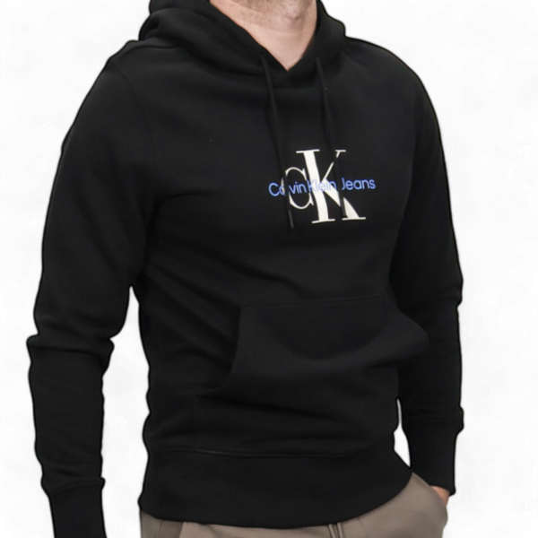 Sudadera Con Capucha Calvin Klein Basica Monologo Negro Calvin Klein | Sudaderas  - Estilo urbano premium