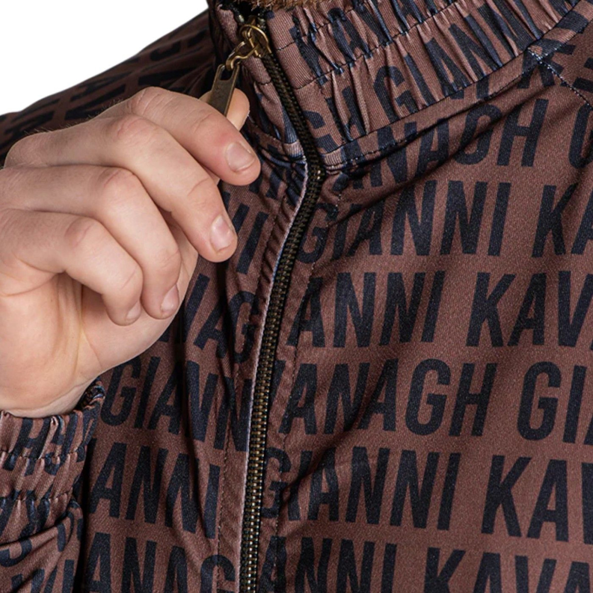 Chaqueta Gianni Kavanagh TAG Logo Marron Gianni Kavanagh | Sudaderas  - Estilo urbano premium 2