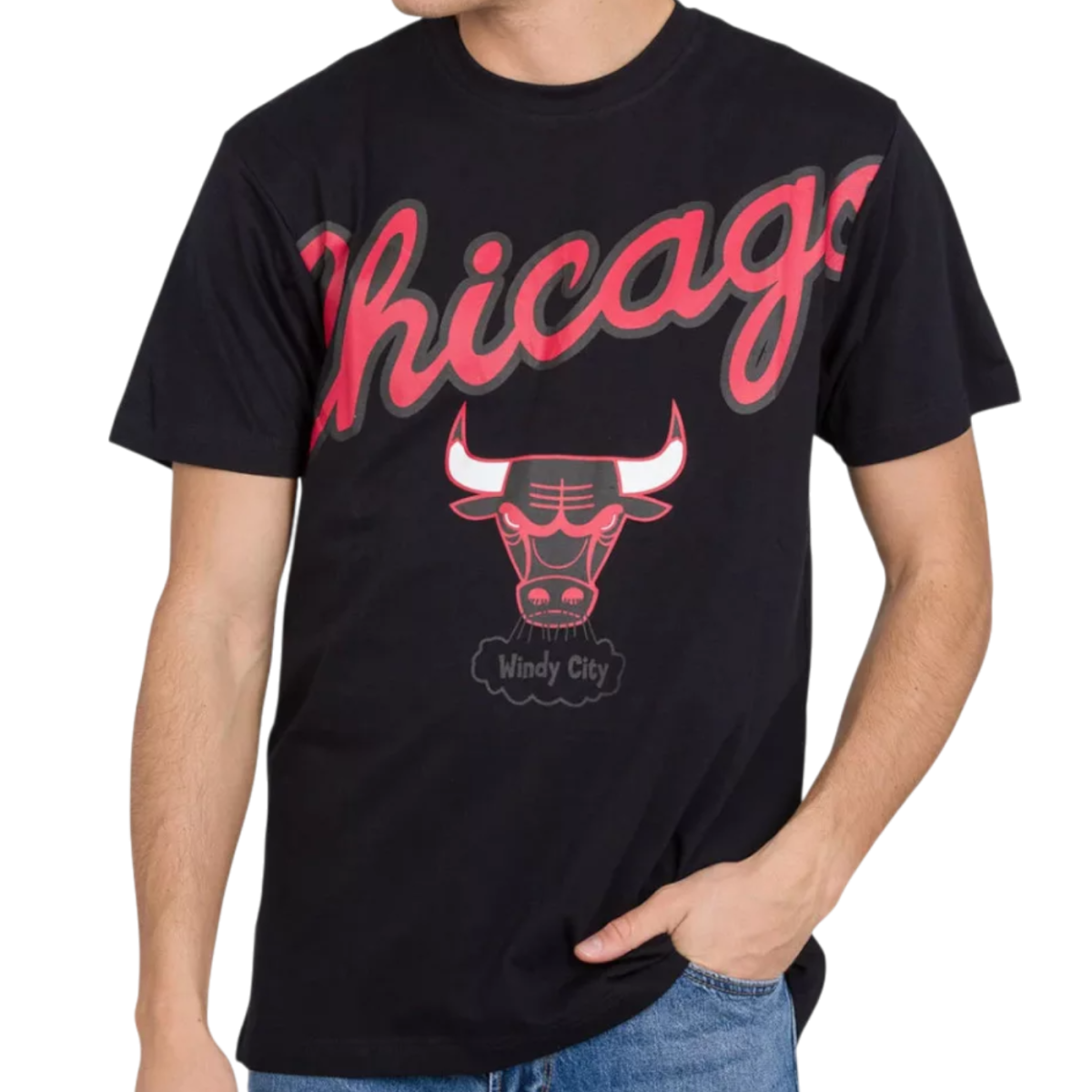 Camiseta Michelle & Ness NBA Chicago Bulls Maxxed Ou Negro MITCHELL & NESS | Camisetas  - Estilo urbano premium