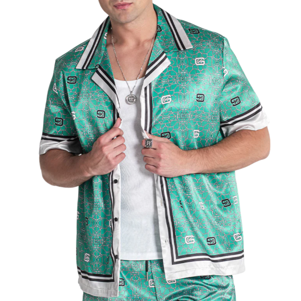 Camisa Gianni Kavanagh Sastinada Panacea Verde Gianni Kavanagh | Camisas y Polos  - Estilo urbano premium