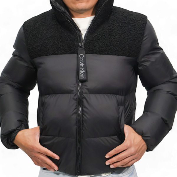 Chaqueta de Plumas Calvin Klein Sherpa Negro Calvin Klein | Abrigos y Chaquetas Hombre  - Estilo urbano premium