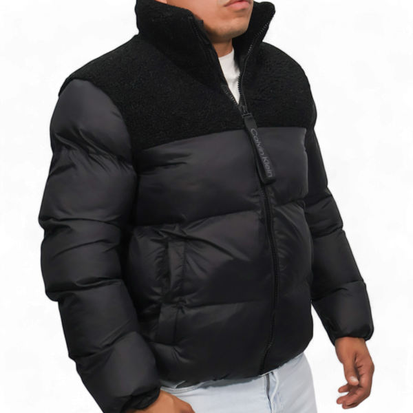 Chaqueta de Plumas Calvin Klein Sherpa Negro Calvin Klein | Abrigos y Chaquetas Hombre  - Estilo urbano premium