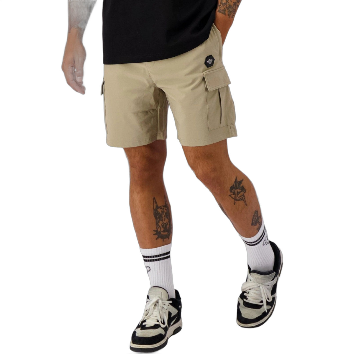 Short Black Bananas Cargo Delta Culote Beige Black Bananas | Short  - Estilo urbano premium