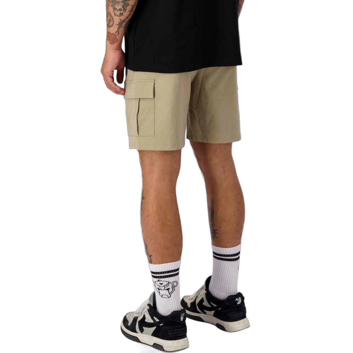Short Black Bananas Cargo Delta Culote Beige Black Bananas | Short  - Estilo urbano premium 2