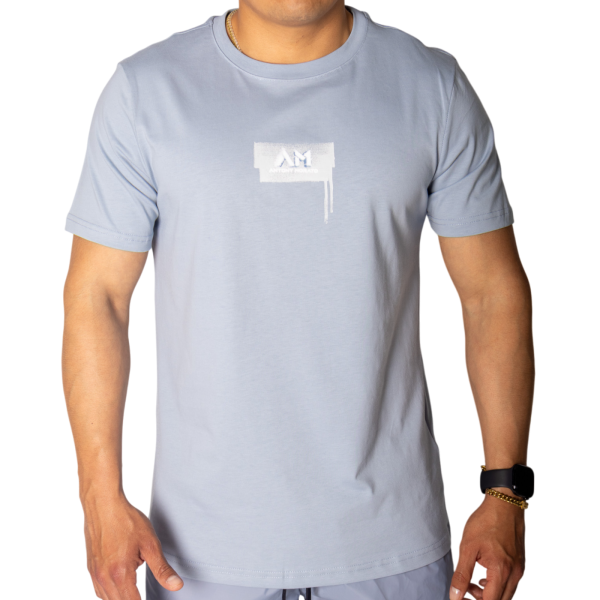Camiseta Antony Morato Azul Sky con Estampado Logo Blanco Antony Morato | Camisetas  - Estilo urbano premium