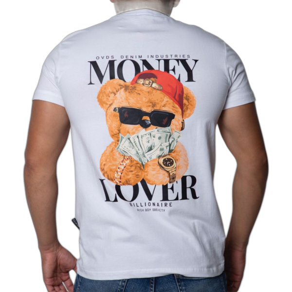 Camiseta OVDS Osito Money Blanca Ovds overdose | Camisetas  - Estilo urbano premium