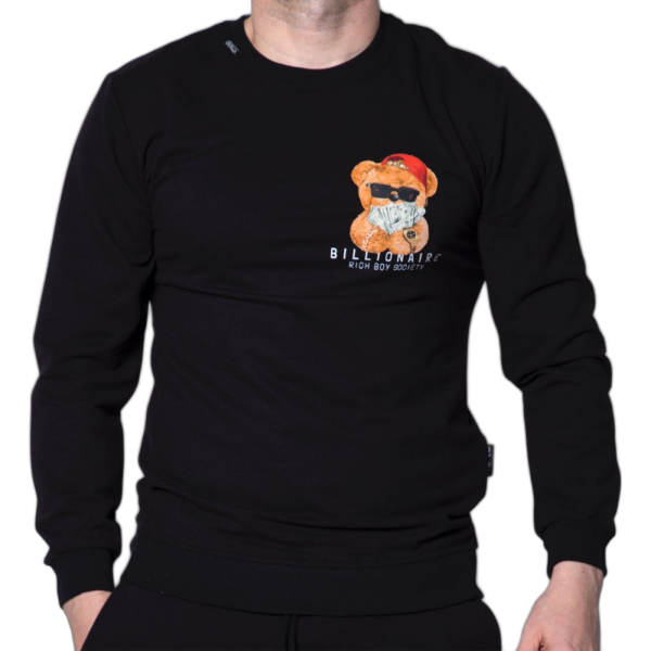 Sudadera OVDS Osito Money Negra Ovds overdose | Sudaderas  - Estilo urbano premium