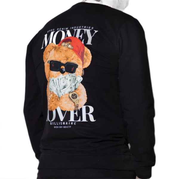 Sudadera OVDS Osito Money Negra Ovds overdose | Sudaderas  - Estilo urbano premium