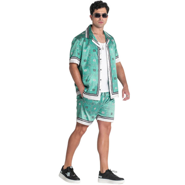 Pantalon Corto Gianni Kavanagh Satinado Miosa Beige Gianni Kavanagh | Short  - Estilo urbano premium