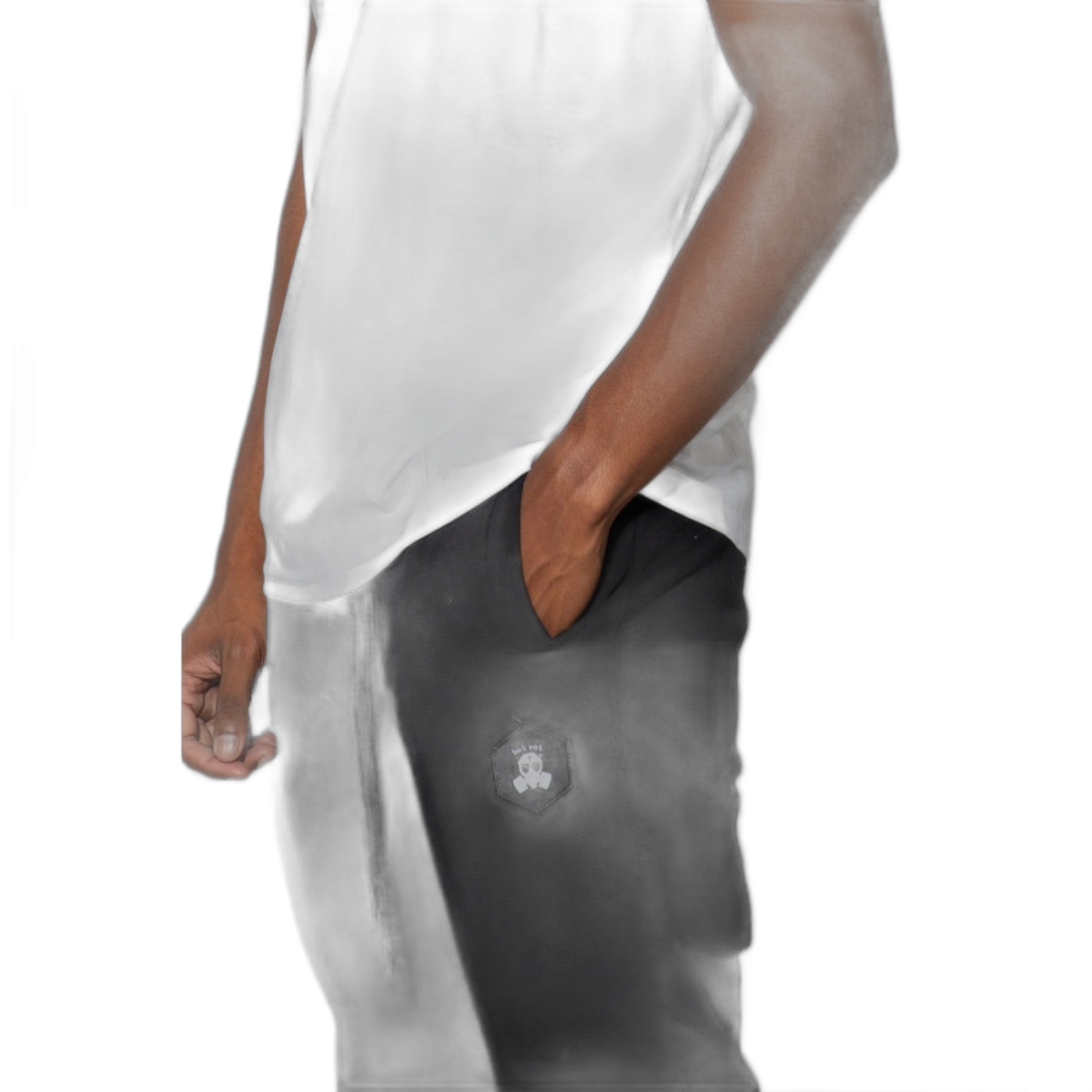 Pantalon ButNot Con Parche Logo Negro ButNot | Pantalones  - Estilo urbano premium 2