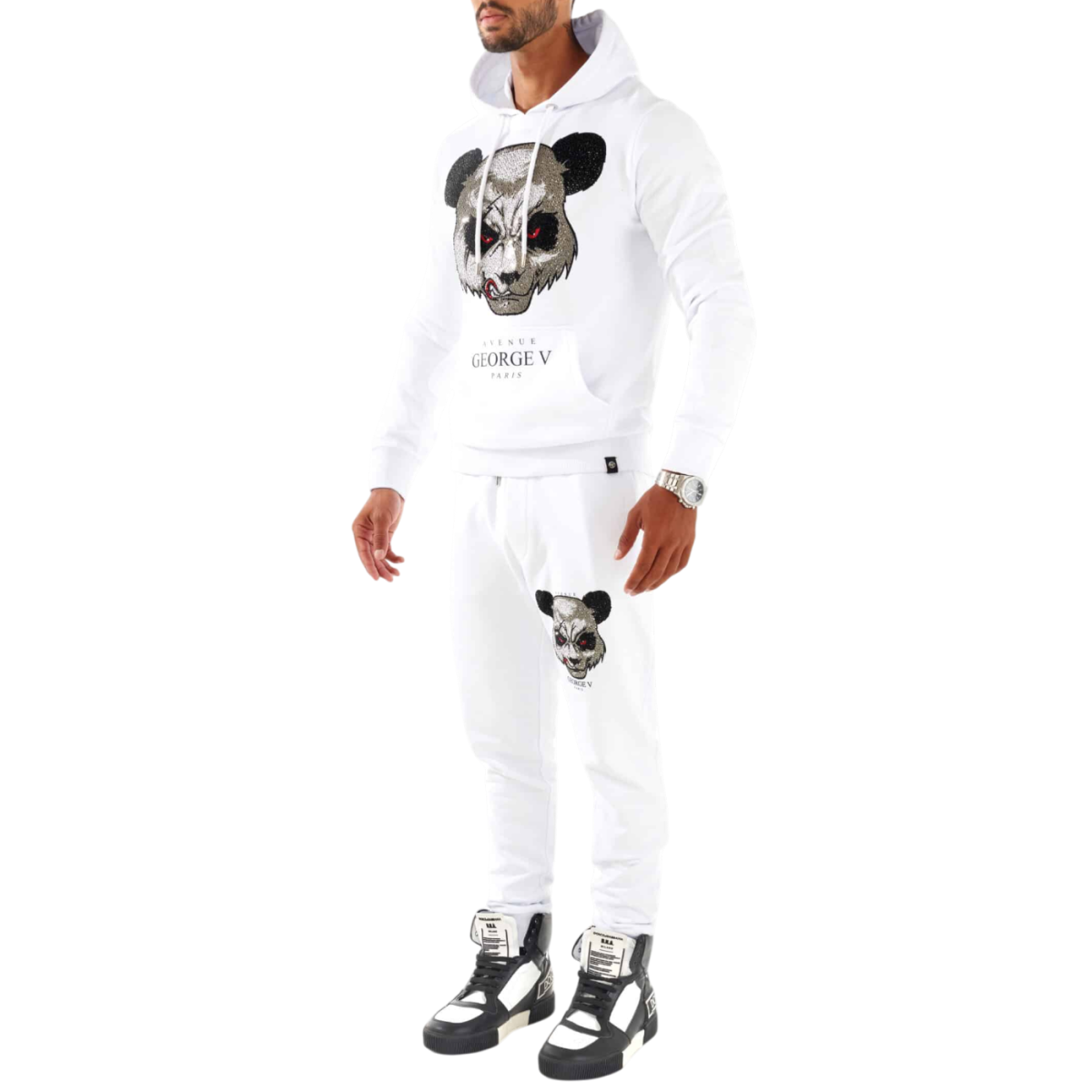 Chandal Completo George V Paris Devil Oso Blanco George V Paris | Conjuntos Hombre  - Estilo urbano premium 2