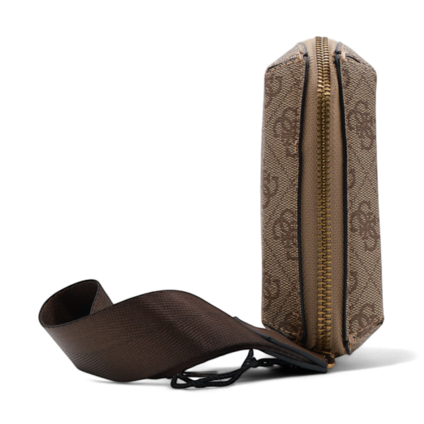 Neceser Guess Moderno con Logo 4G Marron