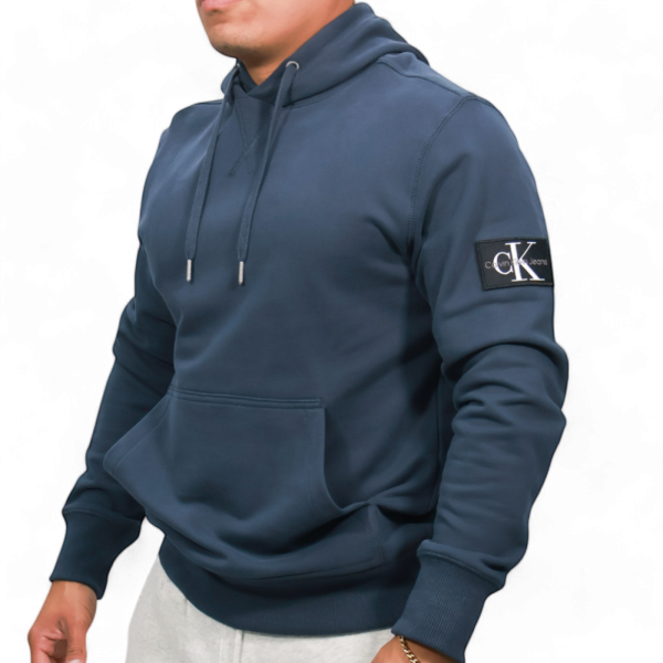 Sudadera Con Capucha Calvin Klein Azul Marino con Placa en Brazo Calvin Klein | Sudaderas  - Estilo urbano premium