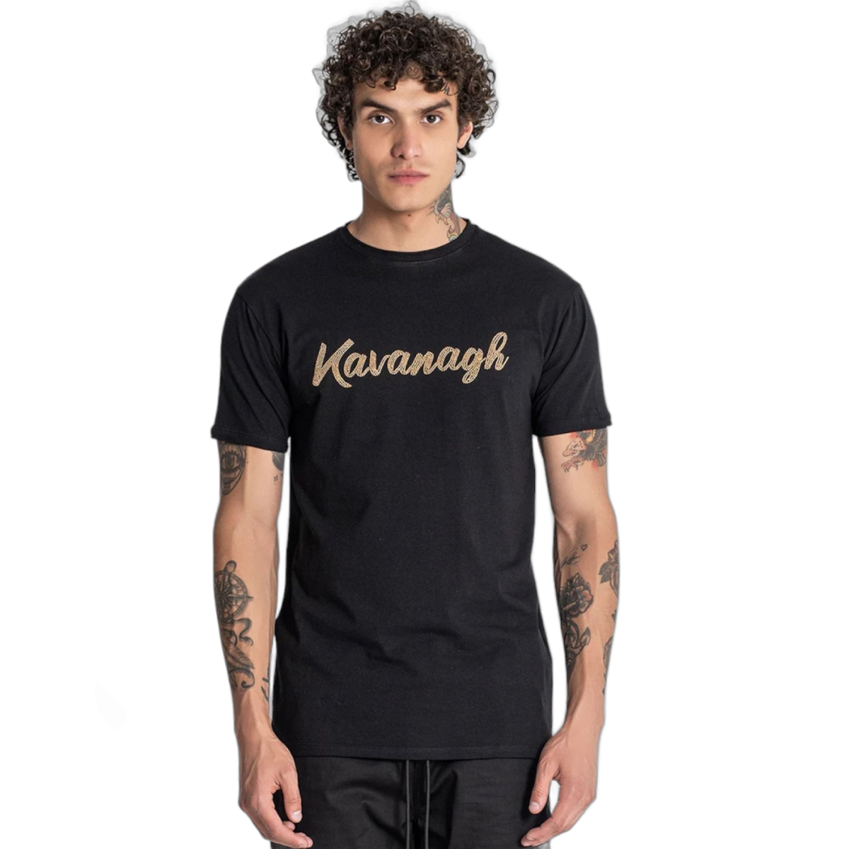 Camiseta Gianni Kavanagh Negra Lavish Dorado Gianni Kavanagh | Camisetas  - Estilo urbano premium