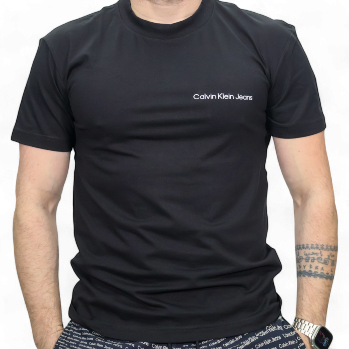 Camiseta Calvin Klein Jeans Basica Negro Calvin Klein | Camisetas  - Estilo urbano premium
