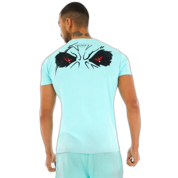 Camiseta George V Paris Cabeza Oso Killer Azul Turquesa George V Paris | Camisetas  - Estilo urbano premium