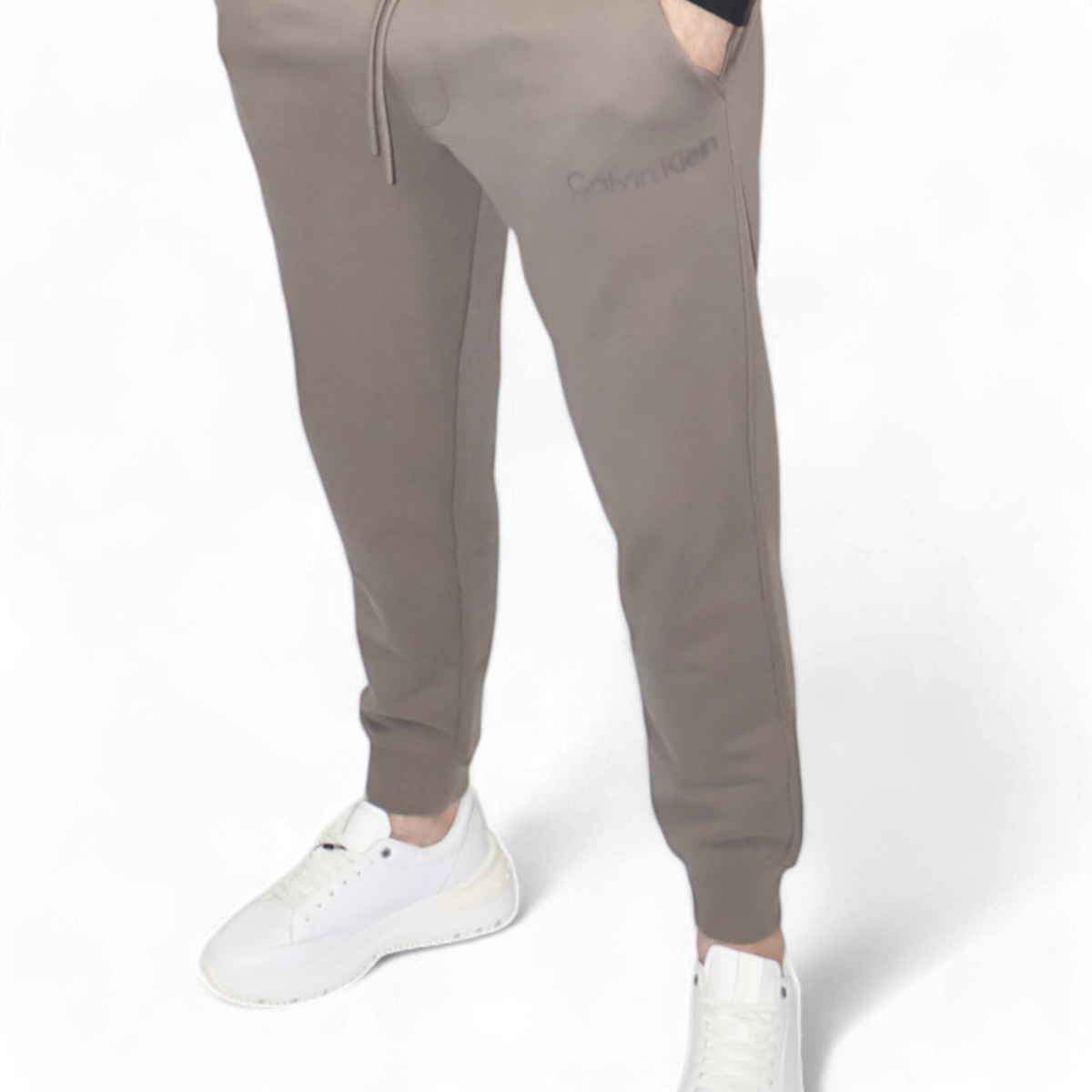 Pantalon Calvin Klein Marron Logo Institutional Calvin Klein | Pantalones  - Estilo urbano premium
