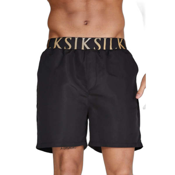 Bañador SikSilk Cintura Elastica de Natacion Negro SikSilk | Ropa de baño  - Estilo urbano premium