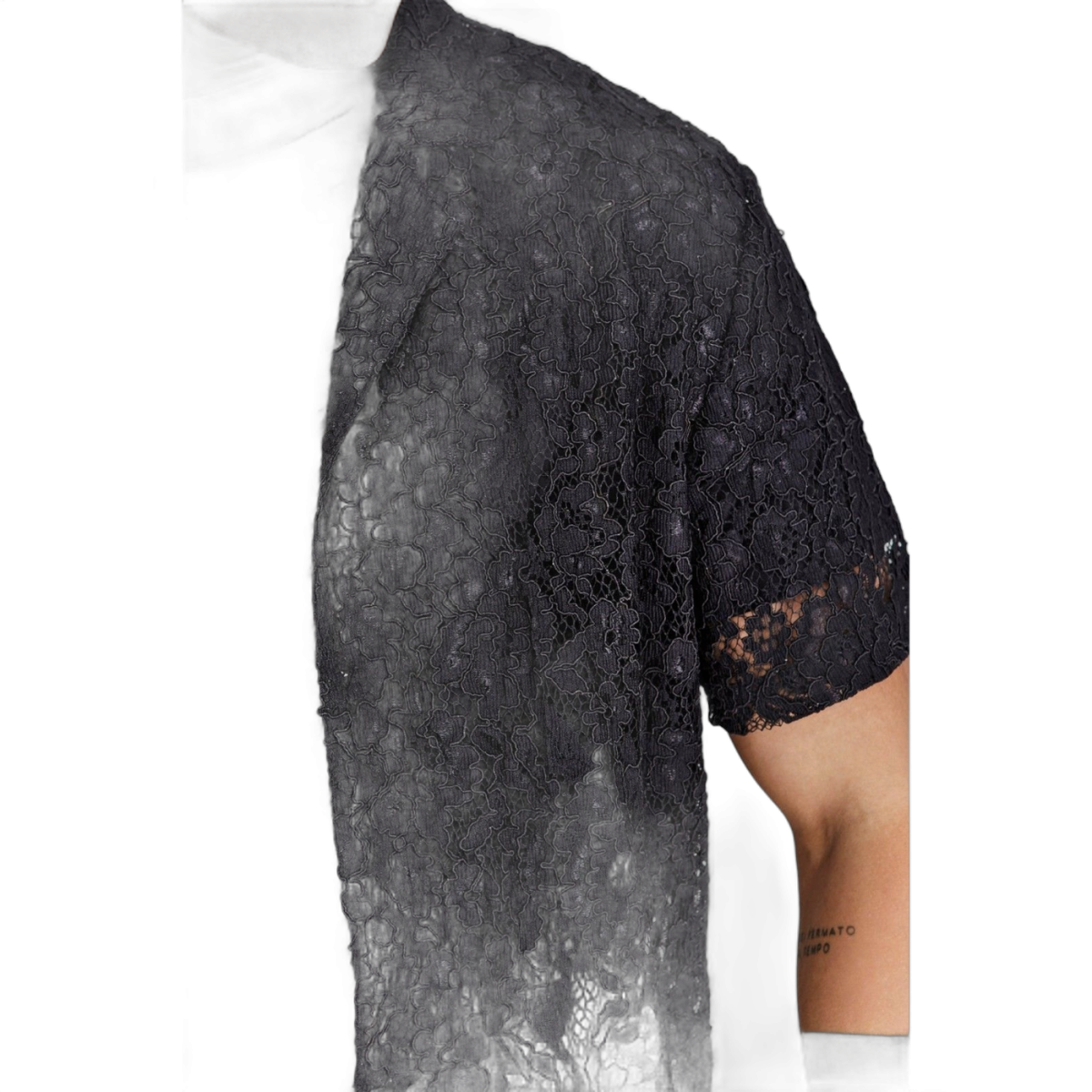 Camisa SikSilk Bordado Lace Resort Negro SikSilk | Camisas y Polos  - Estilo urbano premium 2