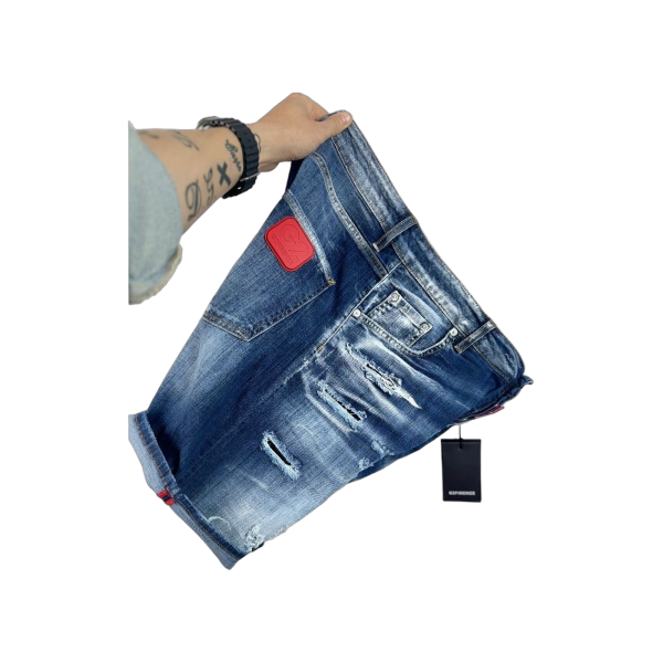 Jeans Corto G2 Firenze Ricamo Azul G2 Firenze | Short  - Estilo urbano premium