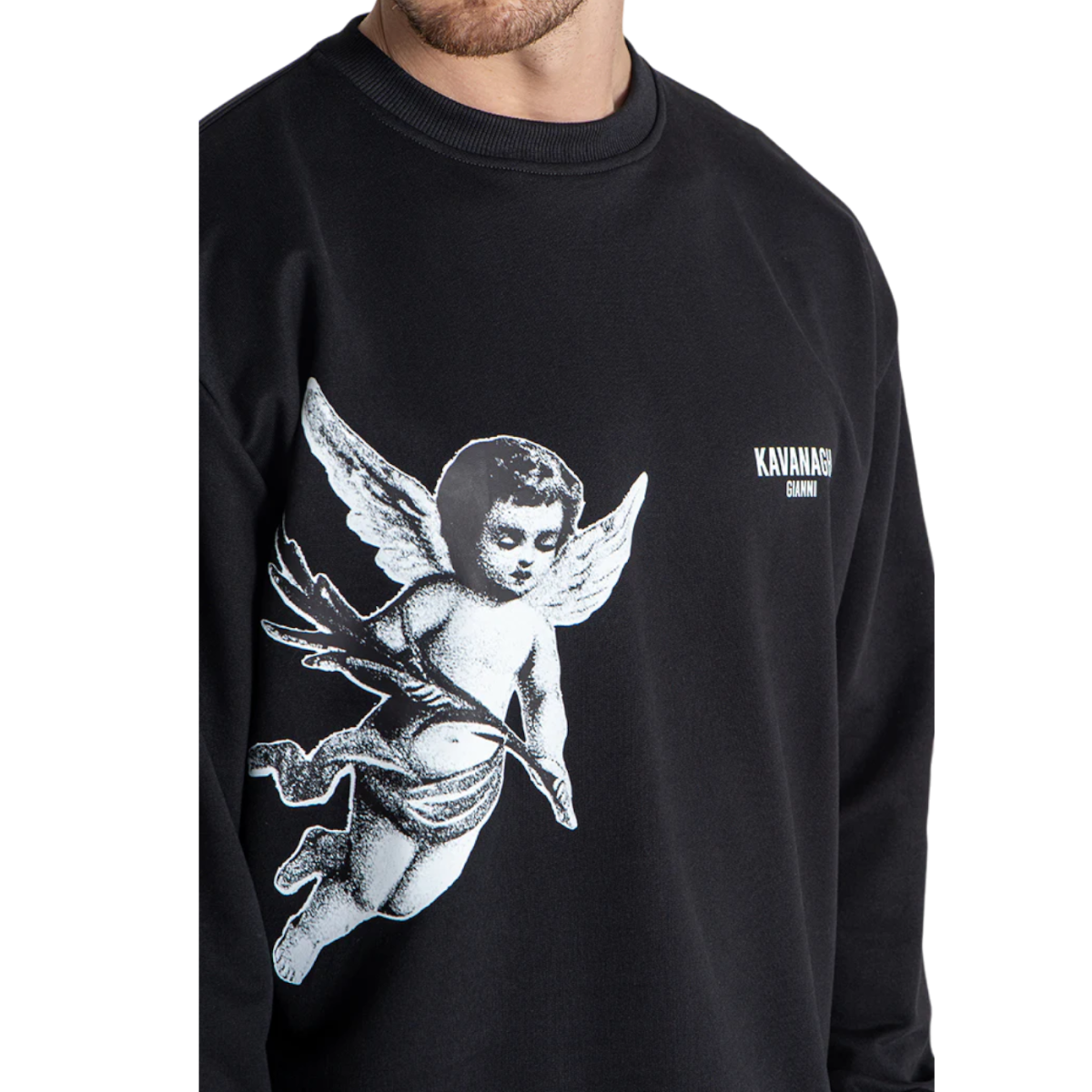 Sudadera Gianni Kavanagh Angel Negra Gianni Kavanagh | Sudaderas  - Estilo urbano premium 2