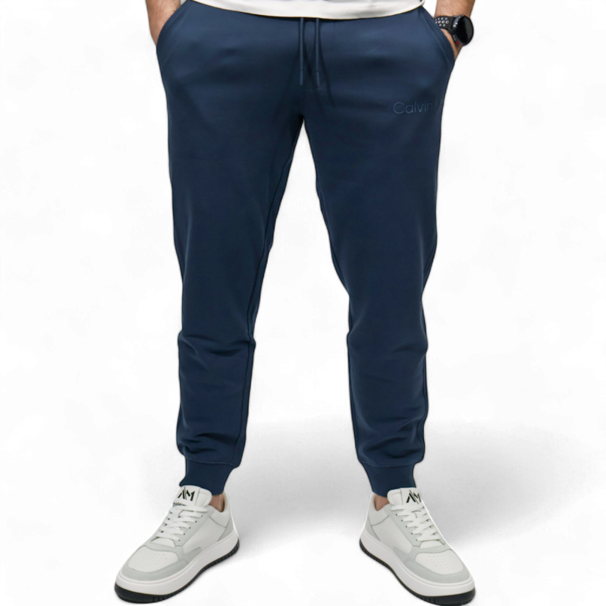 Pantalones de Chandal Calvin Klein Institutional Azul Marino Calvin Klein | Pantalones  - Estilo urbano premium 2