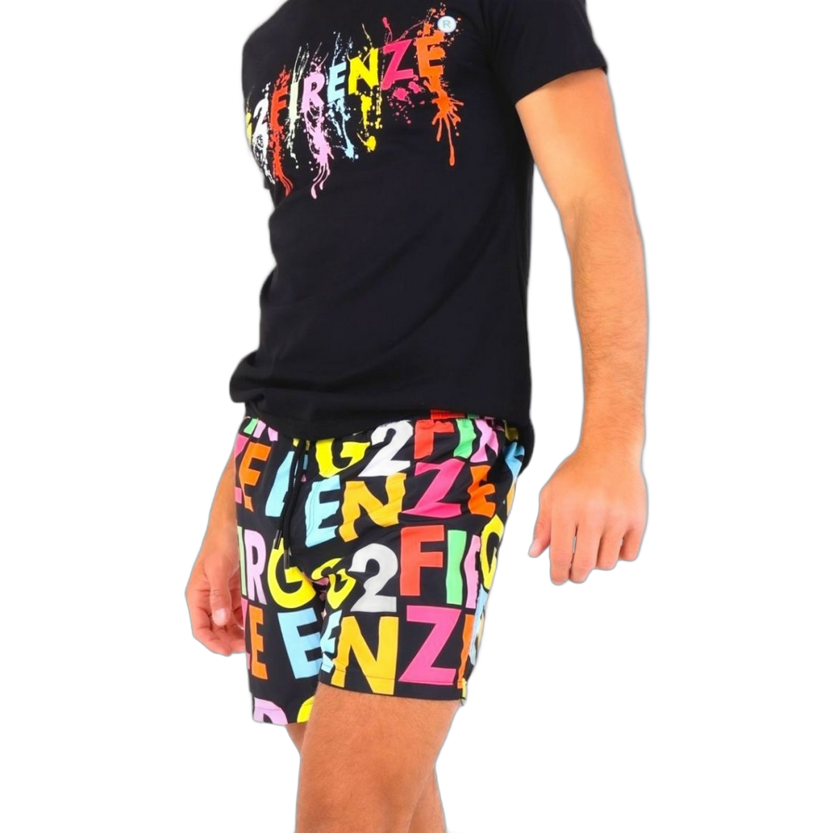 Bañador G2 Firenze Big Color Negro G2 Firenze | Ropa de baño  - Estilo urbano premium 2