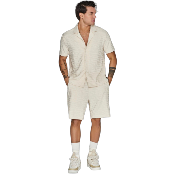 Camisa SikSilk de Toalla Crudo Blanco SikSilk | Camisas y Polos  - Estilo urbano premium