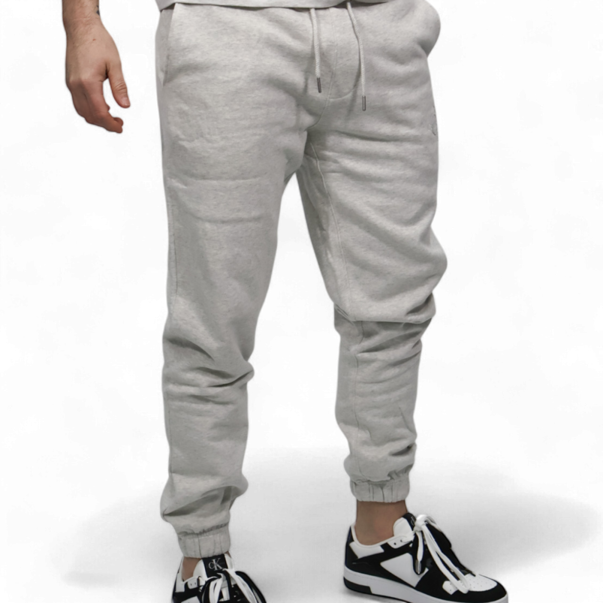 Pantalon de Chandal Calvin Klein con Chenilla con Monograma Gris Calvin Klein | Pantalones  - Estilo urbano premium 2