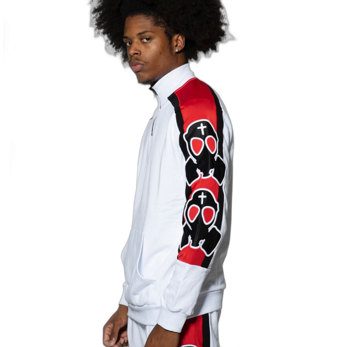 Sudadera ButNot semi de Felpa Mascara Blanco ButNot | Sudaderas  - Estilo urbano premium 2