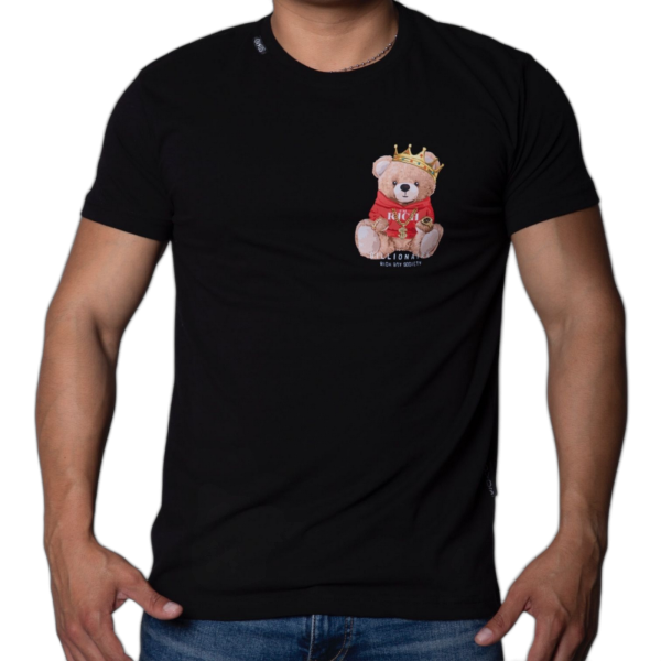 Camiseta OVDS Osito King Negra Ovds overdose | Camisetas  - Estilo urbano premium
