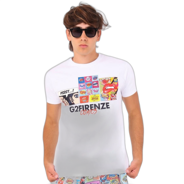 Camiseta G2 Firenze Blanca Comic Basic G2 Firenze | Camisetas  - Estilo urbano premium