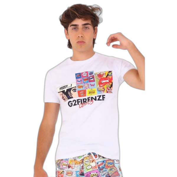 Camiseta G2 Firenze Blanca Comic Basic G2 Firenze | Camisetas  - Estilo urbano premium