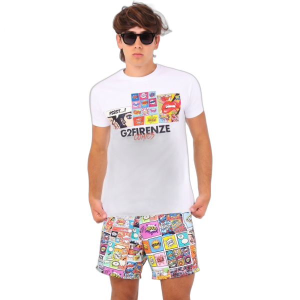 Camiseta G2 Firenze Blanca Comic Basic G2 Firenze | Camisetas  - Estilo urbano premium