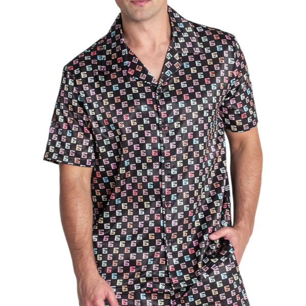 Camisa Gianni Kavanagh Satinada Alma Negro Gianni Kavanagh | Camisas y Polos  - Estilo urbano premium