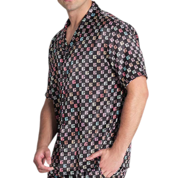 Camisa Gianni Kavanagh Satinada Alma Negro Gianni Kavanagh | Camisas y Polos  - Estilo urbano premium