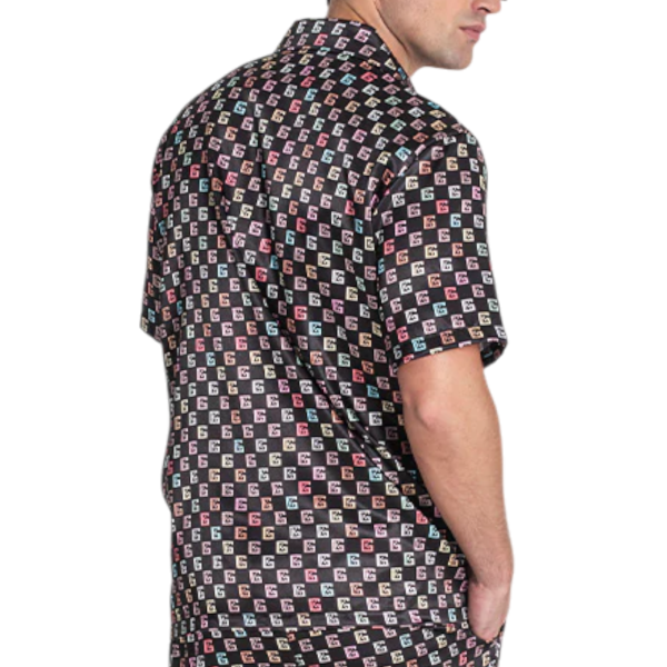 Camisa Gianni Kavanagh Satinada Alma Negro Gianni Kavanagh | Camisas y Polos  - Estilo urbano premium