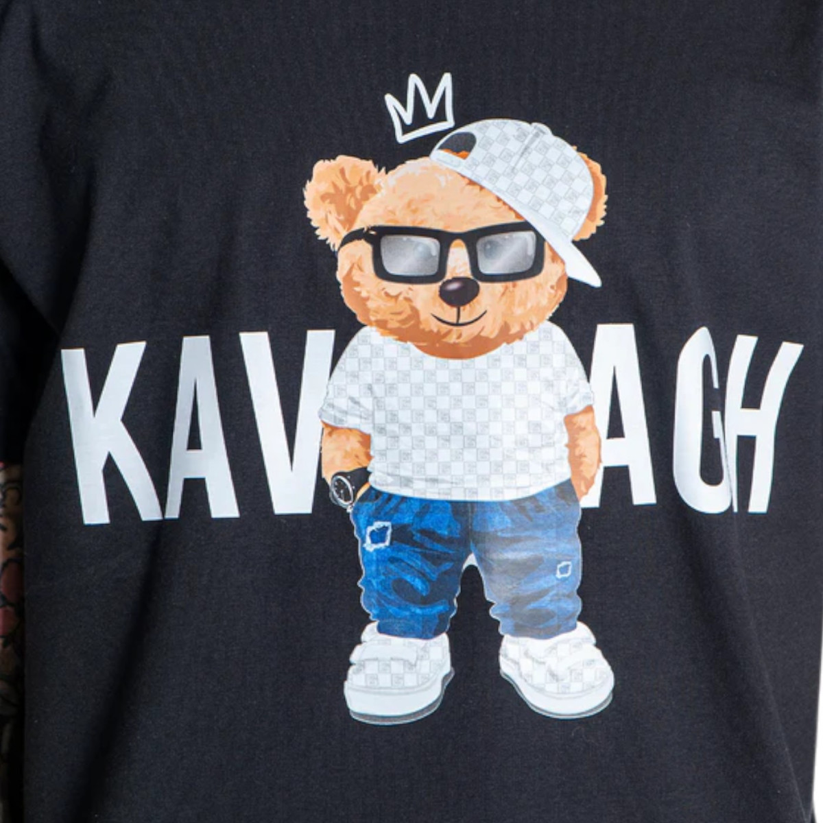 Camiseta Gianni Kavanagh The Bear Logo Street Negro Gianni Kavanagh | Camisetas  - Estilo urbano premium 2