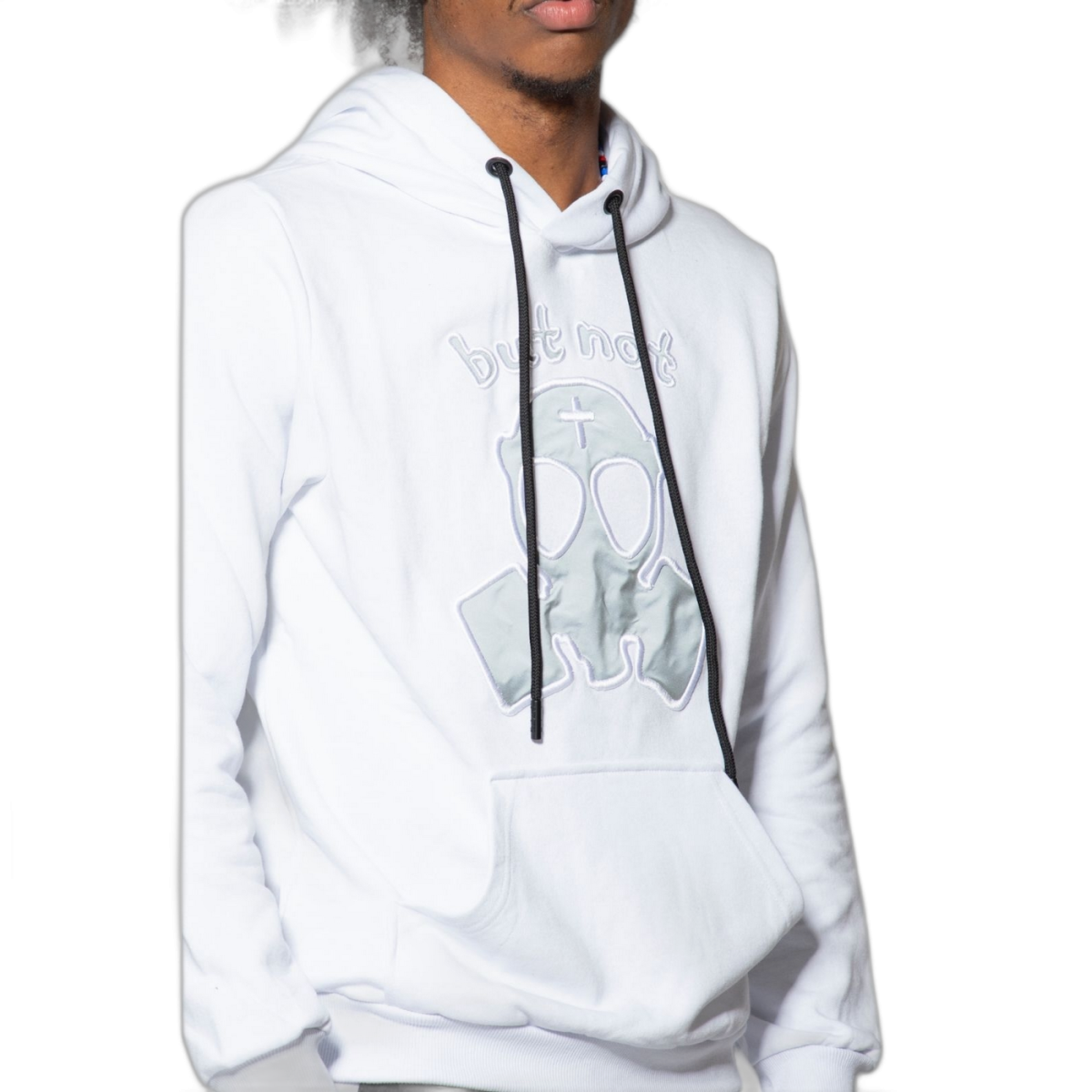 Sudadera ButNot Mascara Ilustracion Blanco ButNot | Sudaderas  - Estilo urbano premium 2