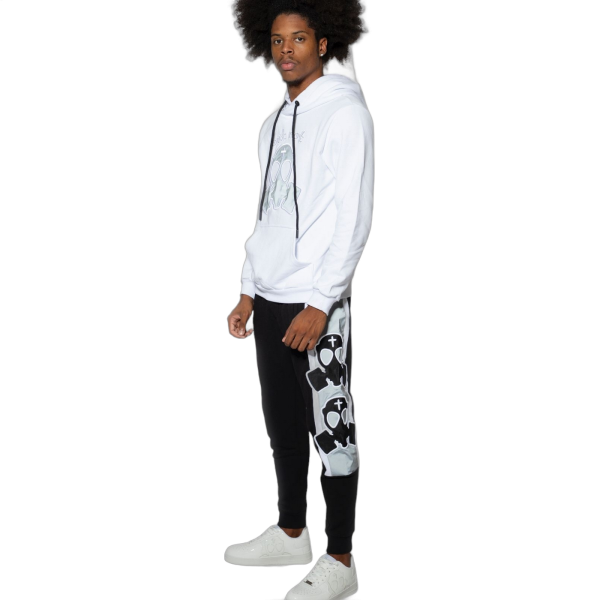 Sudadera ButNot Mascara Ilustracion Blanco ButNot | Sudaderas  - Estilo urbano premium