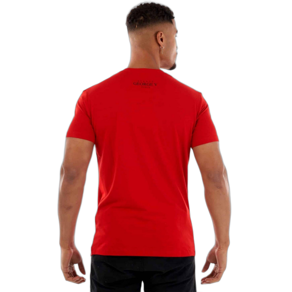 Camiseta George V Paris Mosaico Oso Avenue Rojo George V Paris | Camisetas  - Estilo urbano premium