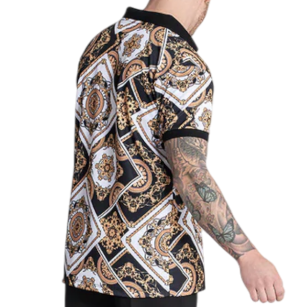 Polo Gianni Kavanagh Splendour Dorado Negro Gianni Kavanagh | Camisas y Polos  - Estilo urbano premium