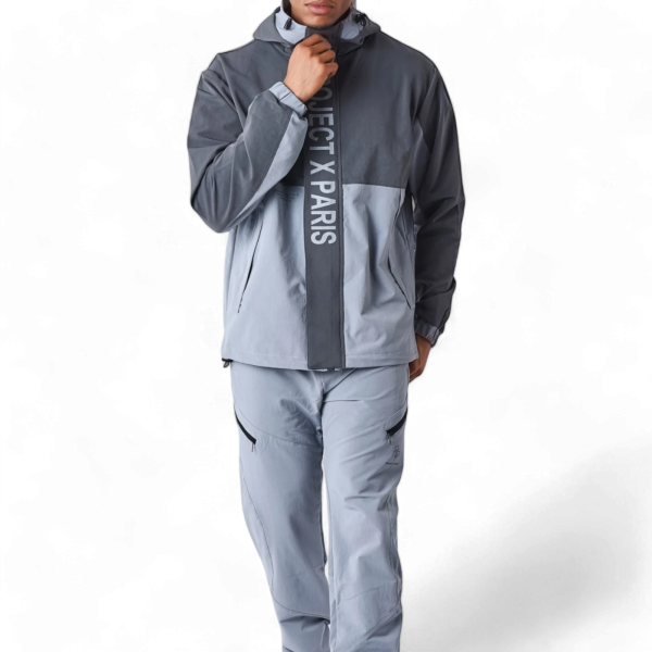 Sudadera Project X Paris con Capucha Bloque de Color Gris Project X Paris | Sudaderas  - Estilo urbano premium
