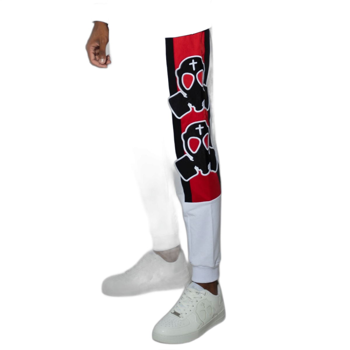 Pantalon ButNot de Felpa Mascara Blanco ButNot | Pantalones  - Estilo urbano premium