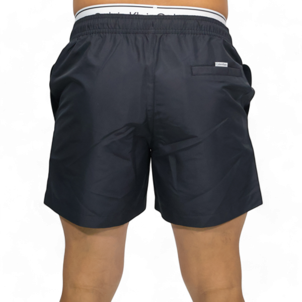 Bañador Calvin Klein con Cinturilla Doble Negro Calvin Klein | Ropa de baño  - Estilo urbano premium