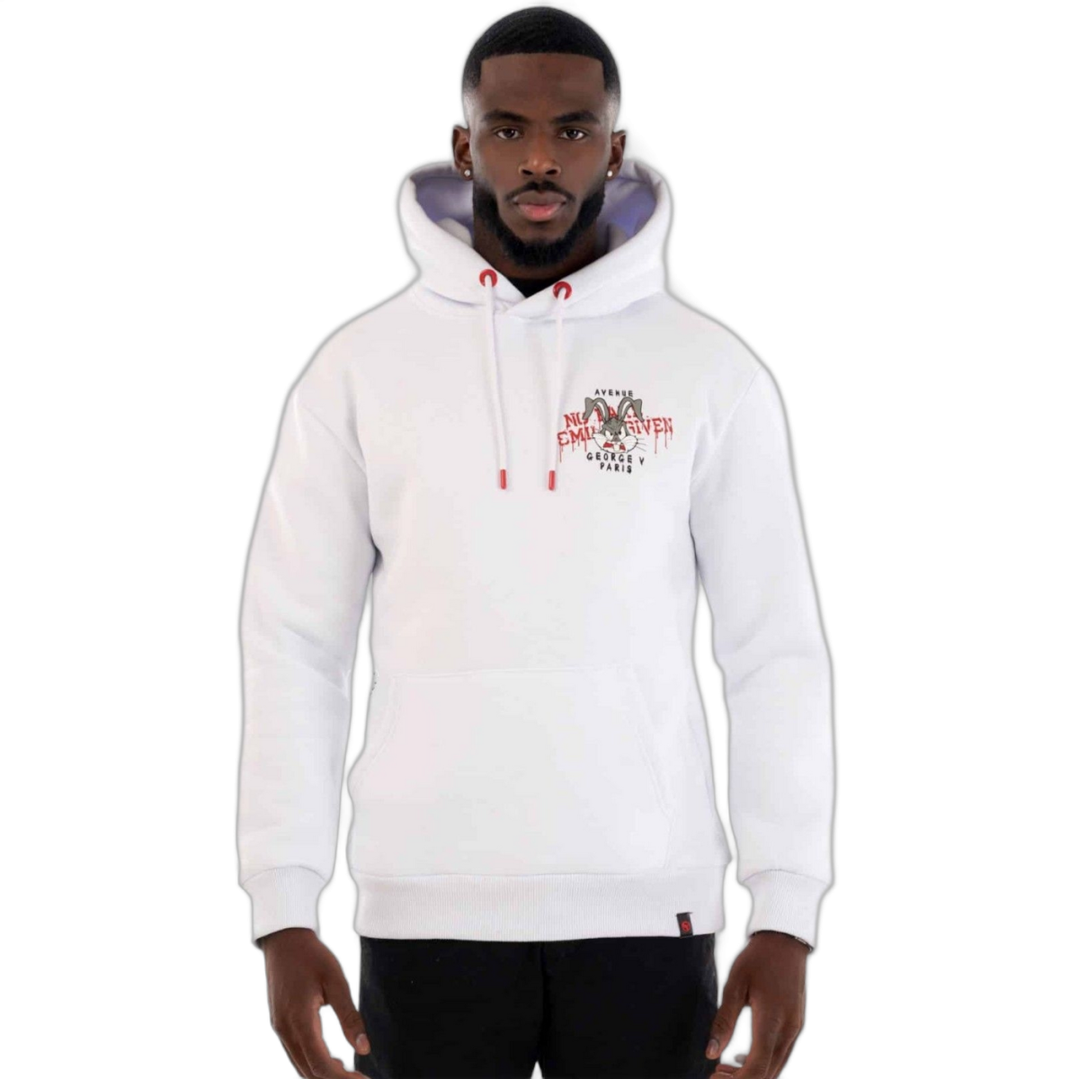 Sudadera George V Paris Bunny No Fake Blanco George V Paris | Sudaderas  - Estilo urbano premium 2