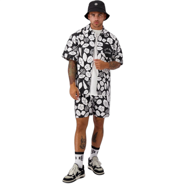 Short Black Bananas Bohemian Culote Negro y Blanco Black Bananas | Short  - Estilo urbano premium